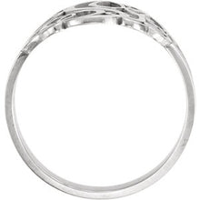 Load image into Gallery viewer, Sterling Silver 18 mm 3-Letter Script Monogram Ring