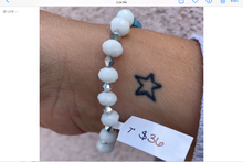 Load image into Gallery viewer, Blue Oval Center Bling Bracelet- Jojo Loves You