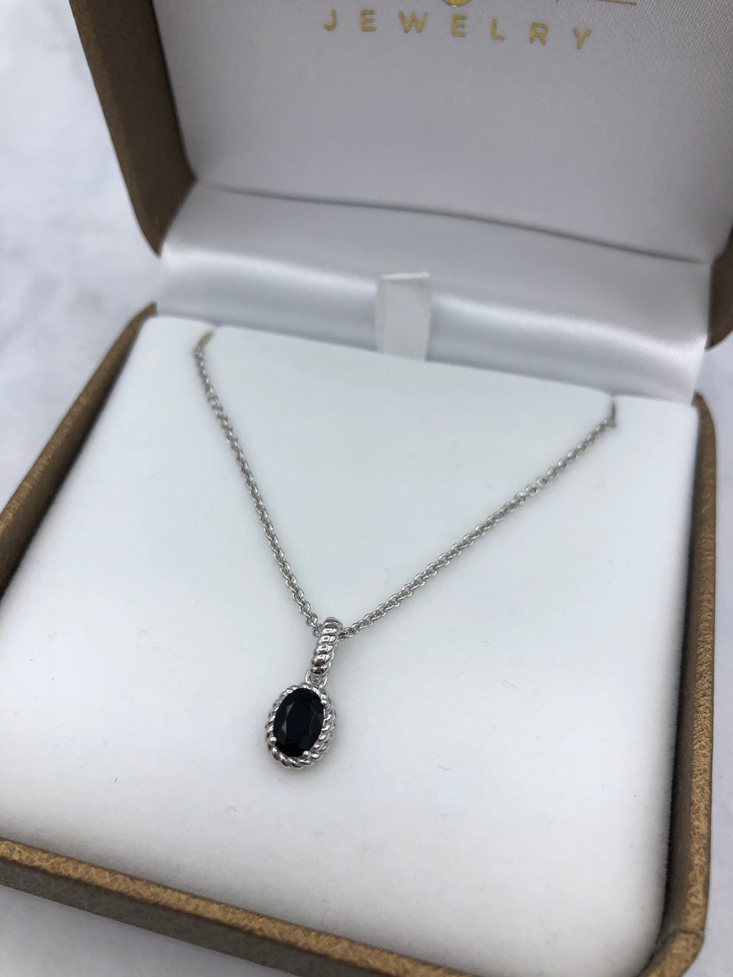 Onyx Sterling Silver Necklace