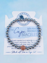 Load image into Gallery viewer, Peach Moonstone - TJazelle Cape Bracelet