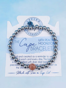 Peach Moonstone - TJazelle Cape Bracelet