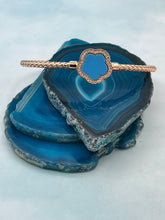 Load image into Gallery viewer, The Blue Forget-Me-Not Italian Cuff Bangle Bracelet - Limited Edition