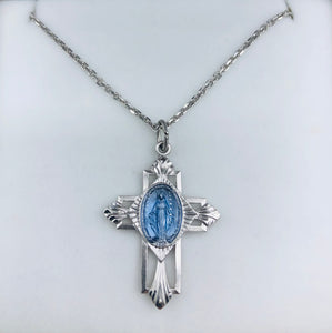 Miraculous Medal Cross Necklace