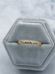 Yellow Gold Diamond Accented Band