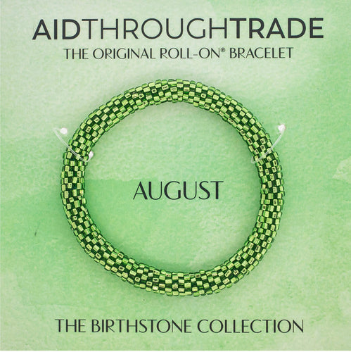 August Birthstone Bracelet - Roll On