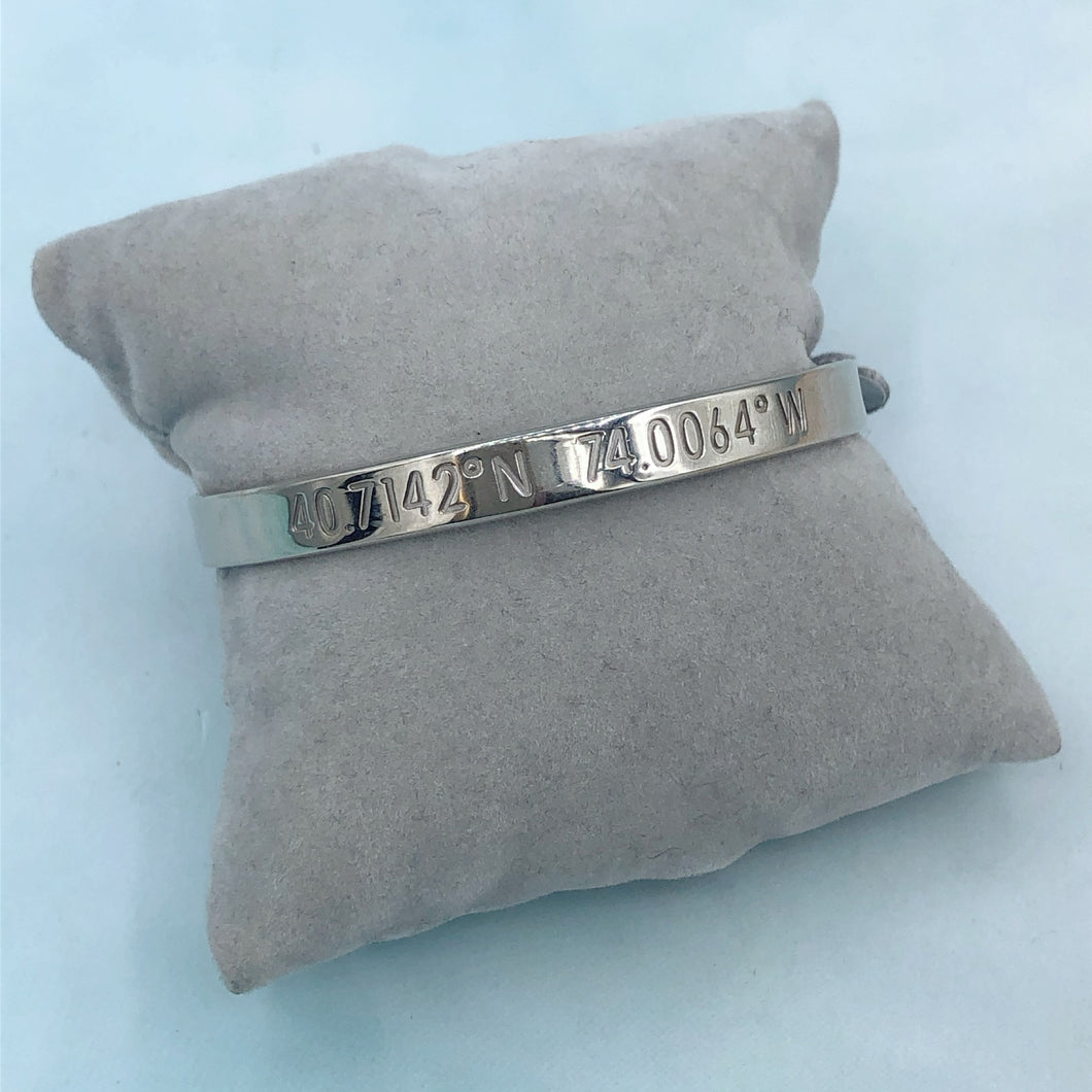 New York City Coordinates Bracelets