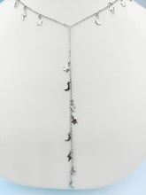Load image into Gallery viewer, Celestial Y Chain Necklace - Sterling Silver