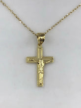 Load image into Gallery viewer, Gold Crucifix Necklace - 14K