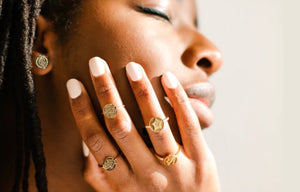 Confident- Gold Adjustable Ring