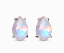 Load image into Gallery viewer, Bright Drop Studs- Moonstone Stud Earrings
