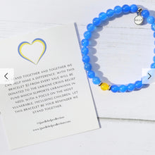 Load image into Gallery viewer, &quot;We Stand Together&quot; Ukraine Charity Bracelet - TJazelle