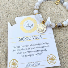 Load image into Gallery viewer, Good Vibes Gold Charm Bracelet - TJazelle *Retired