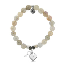 Load image into Gallery viewer, Key To My Heart Silver Charm Bracelet - TJazelle