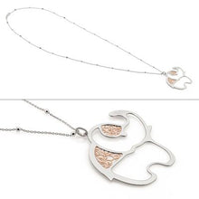 Load image into Gallery viewer, Rose Gold and Silver Elephant Necklace