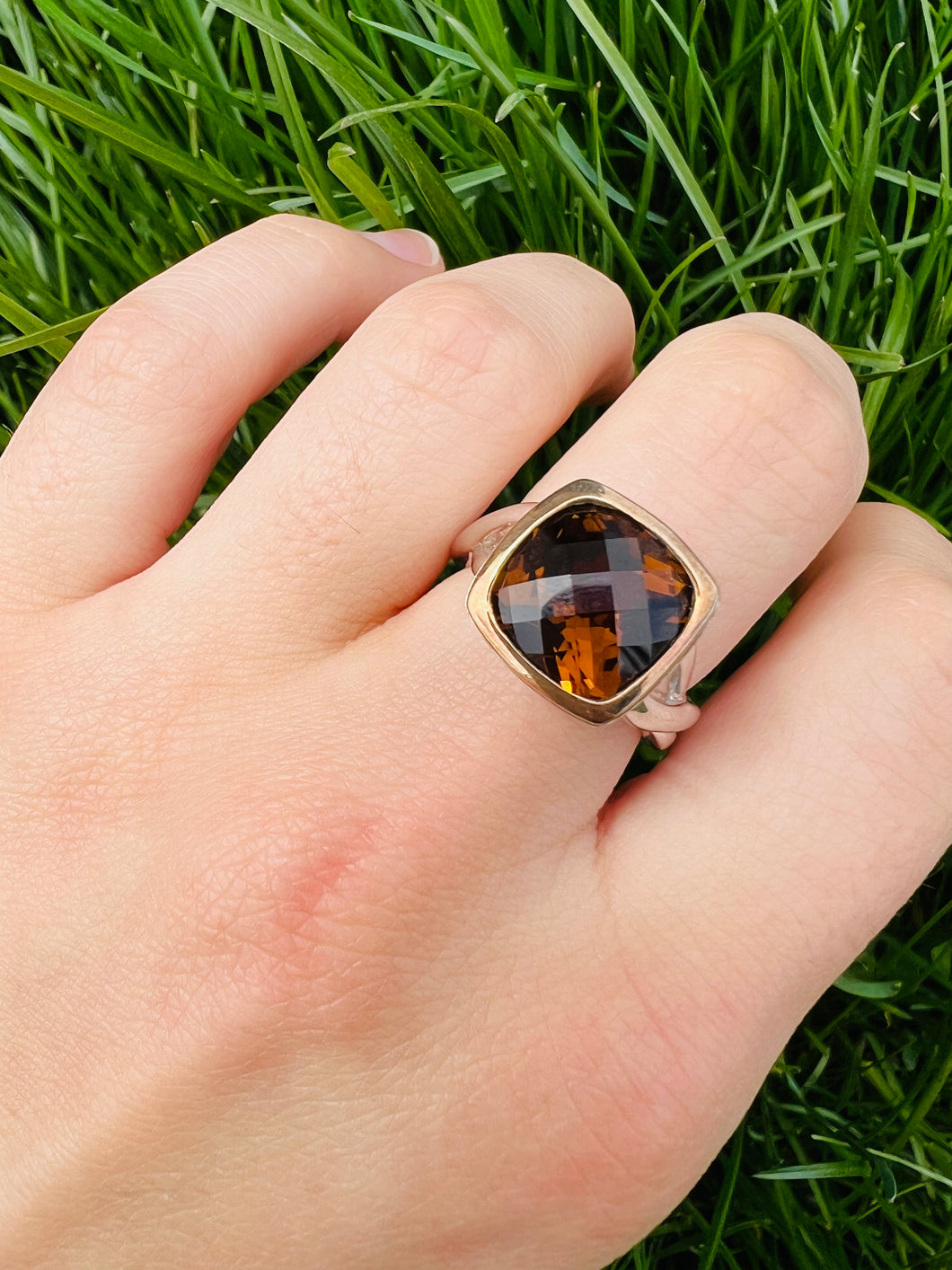 Smokey Topaz Ring - Sterling Silver