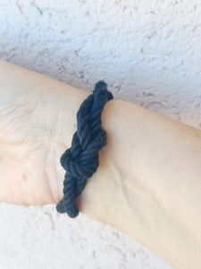 KJP Black Anchor Bracelet - Old Cartagena - Size Small