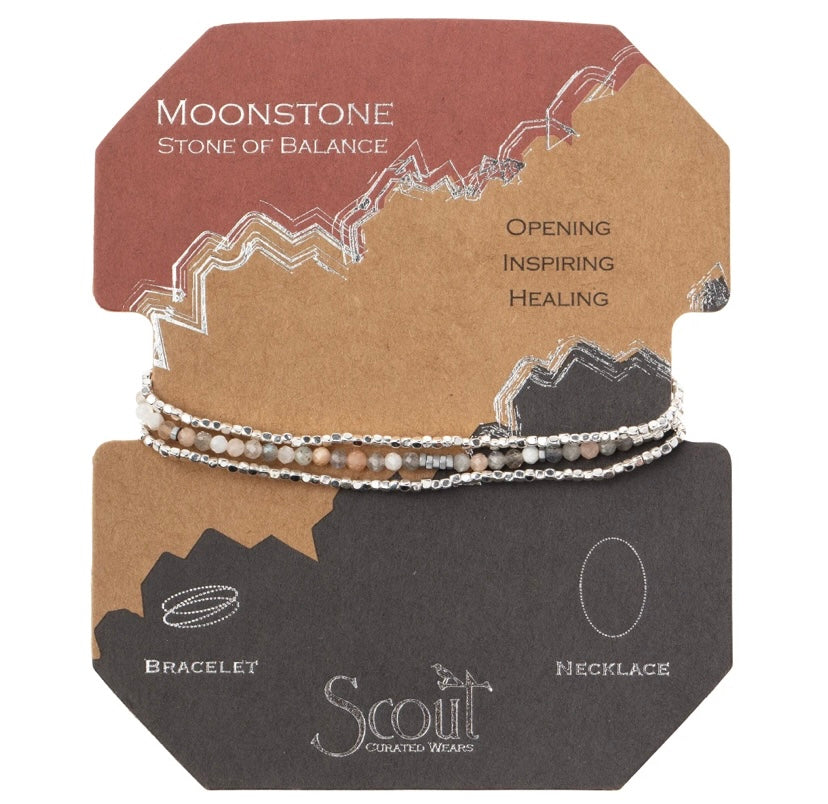 Delicate Wrap: Moonstone - Stone of Balance