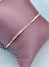 Load image into Gallery viewer, Diamond Flex Bangle - .62 Carats - 14K Yellow Gold