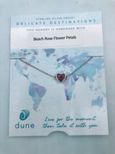 Load image into Gallery viewer, Delicate Dune Heart Anklet - Rose Petals