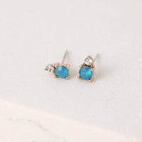 Dolce Stud Earrings Caribbean Blue