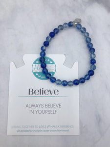Believe - Blueberry Quartz Stacker