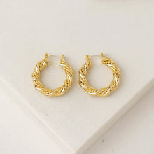 Load image into Gallery viewer, 1&quot; Jessie Hoop Earrings - Gold Plated