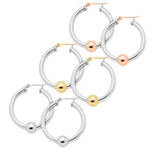 Load image into Gallery viewer, 26MM Cape Cod Hoop Earring - SS and 14k Yellow Gold