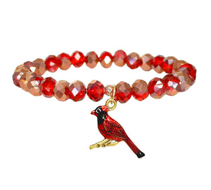 River Cardinal Beaded Bracelet- Love Lisa