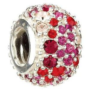 Jeweled Red Kaleidoscope Chamilia Bead