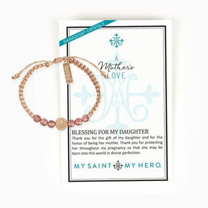 A Mother's Love Blessing for My Daughter Bracelet