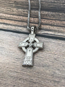 Celtic Cross with Box Chain