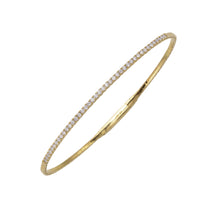 Load image into Gallery viewer, Diamond Flex Bangle - .62 Carats - 14K Yellow Gold