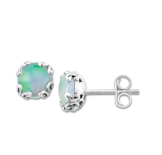 Opal Glow Earrings- October Birtstone