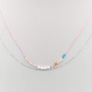 Beaded Double Layered Necklace