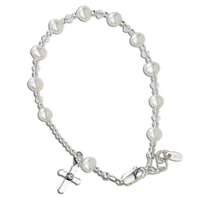 Load image into Gallery viewer, First Communion Rosary Bracelet - Sterling Silver