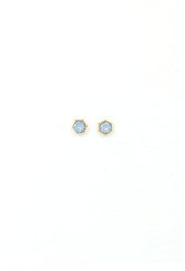 Astrid Stud Earrings - White Opal