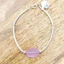 Load image into Gallery viewer, Sea Glass Oval Bracelet