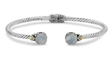 Load image into Gallery viewer, Opal Twisted Cable Bangle Bracelet - Samuel B