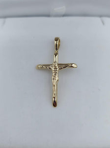 Solid Crucifix- 14k Gold