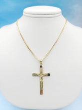 Load image into Gallery viewer, Crucifix and Box Chain  - 14K Gold