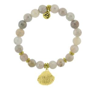 Seashell Gold Charm Bracelet - TJazelle