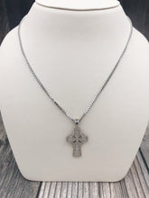 Load image into Gallery viewer, Celtic Cross with Box Chain