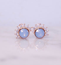 Load image into Gallery viewer, &quot;Lois&quot; Studs in Air Blue Swarovski®