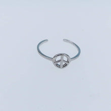 Load image into Gallery viewer, Peace Toe Ring - Sterling Silver