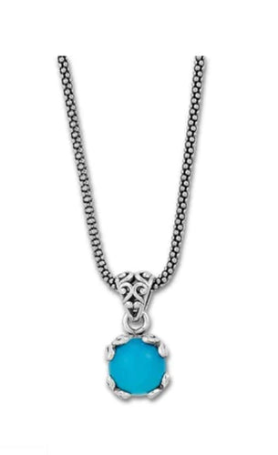 Sleeping Beauty Turquoise Glow Necklace- December  Birthstone