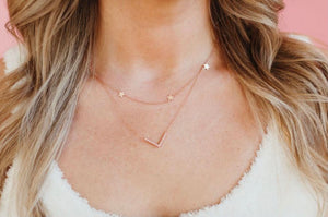 Milky Pink Dreams Point Necklace