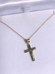 Gold Crucifix Necklace - 14K