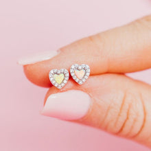 Load image into Gallery viewer, Opal Sweetheart Studs