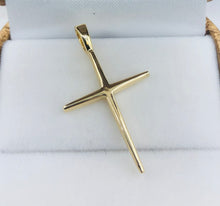 Load image into Gallery viewer, 14K Solid Gold Cross Pendant