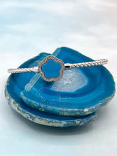 Load image into Gallery viewer, The Blue Forget-Me-Not Italian Cuff Bangle Bracelet - Limited Edition